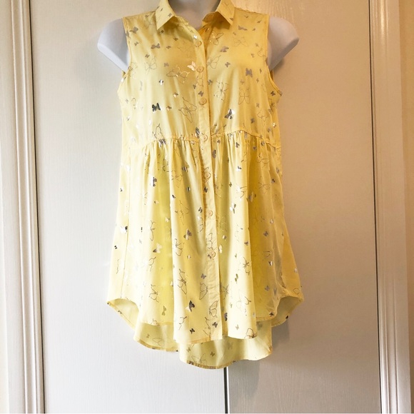 Luna Moon High Low Sleeveless Button Up Dress Size: Large - Picture 7 of 10